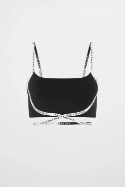 Logo Tape Crossover Bra 393