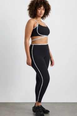 Logo Tape Seam Ankle Length Legging 203