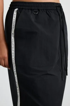 Logo Tape Spray Midi Skirt 647