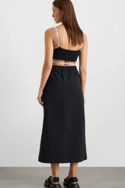 Logo Tape Spray Midi Skirt 647