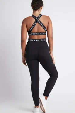 Logotape Laser Cut Full Length Legging 208