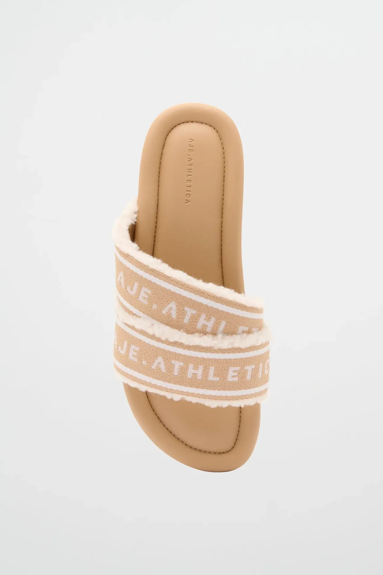 Logotape Shearling Slides 938