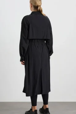 Long Belted Windbreaker Jacket 703