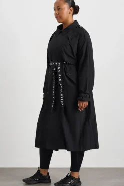 Long Belted Windbreaker Jacket 703