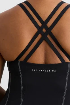 Long Line Top Stitch Tank 123