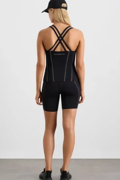 Long Line Top Stitch Tank 123