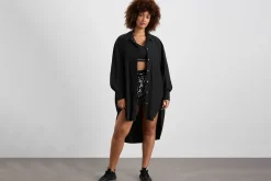 Longline Windbreaker Shirt 438