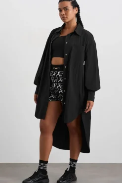 Longline Windbreaker Shirt 438