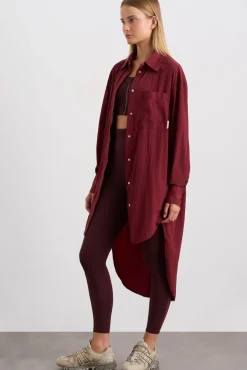 Longline Windbreaker Shirt 438