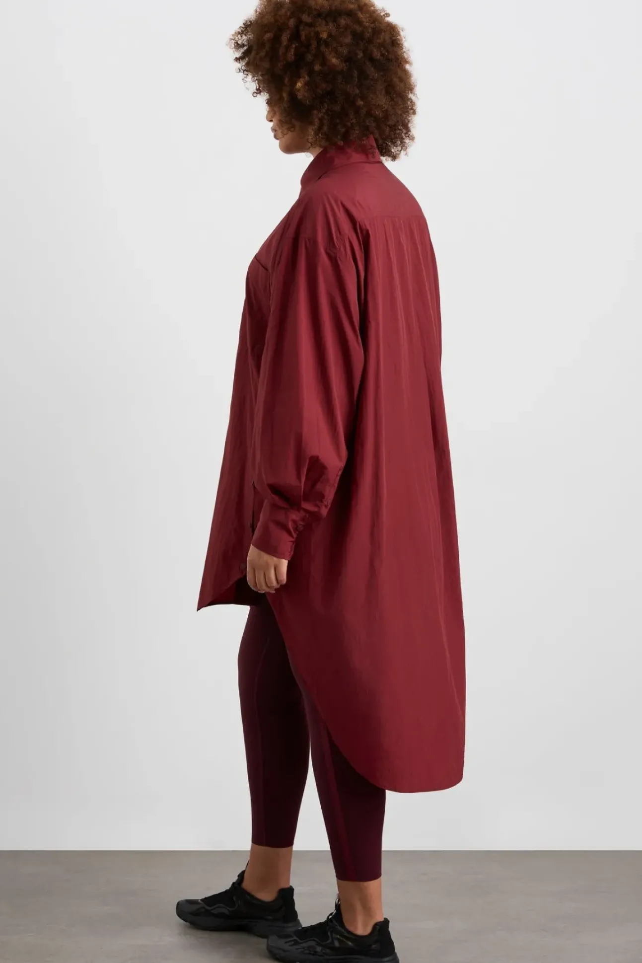 Longline Windbreaker Shirt 438
