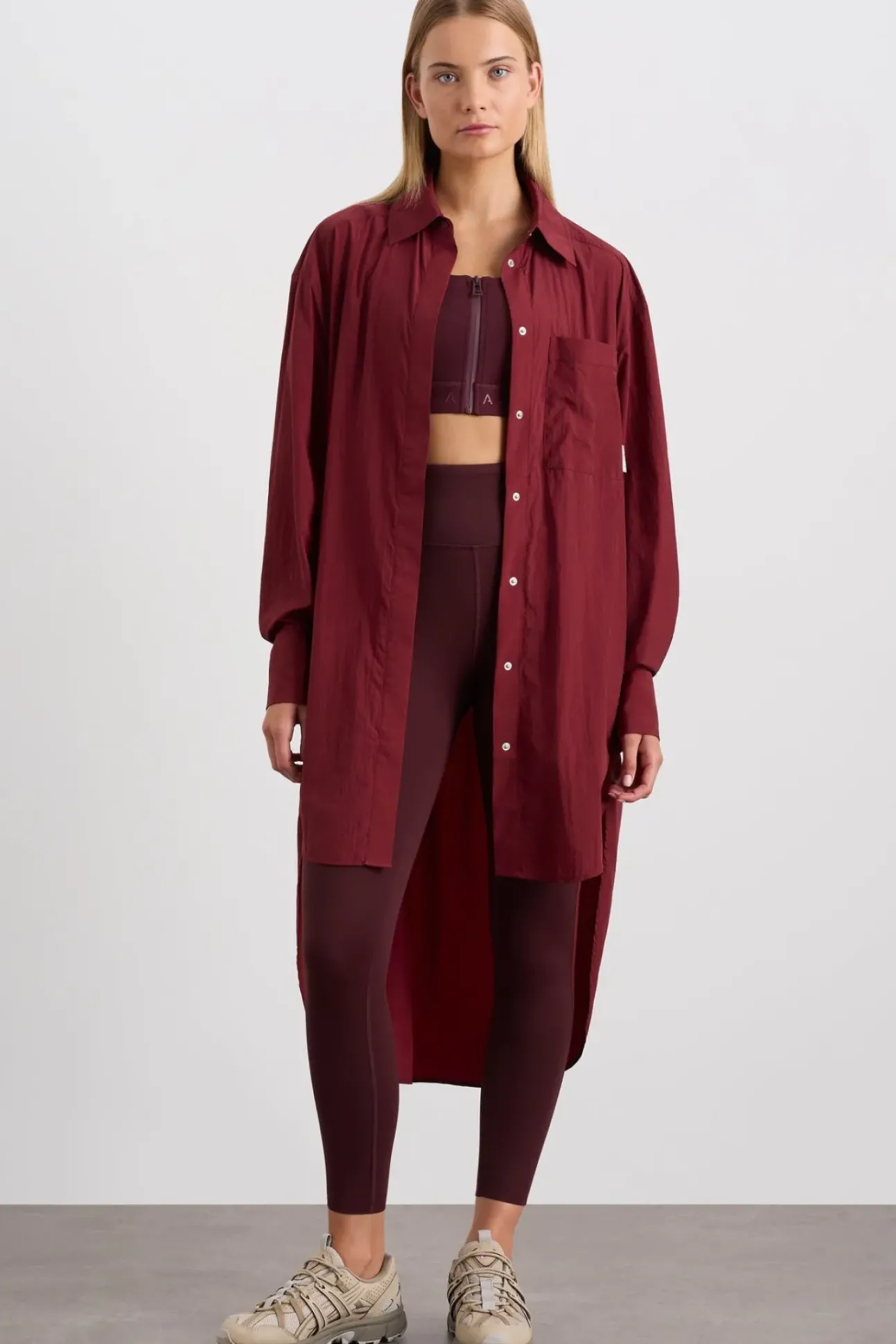 Longline Windbreaker Shirt 438