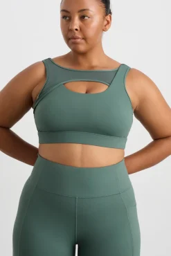 Mesh Keyhole Front Bra 371