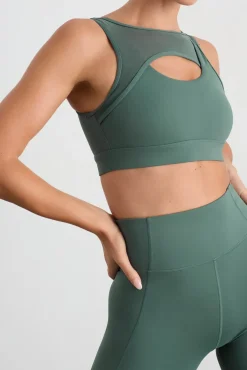 Mesh Keyhole Front Bra 371