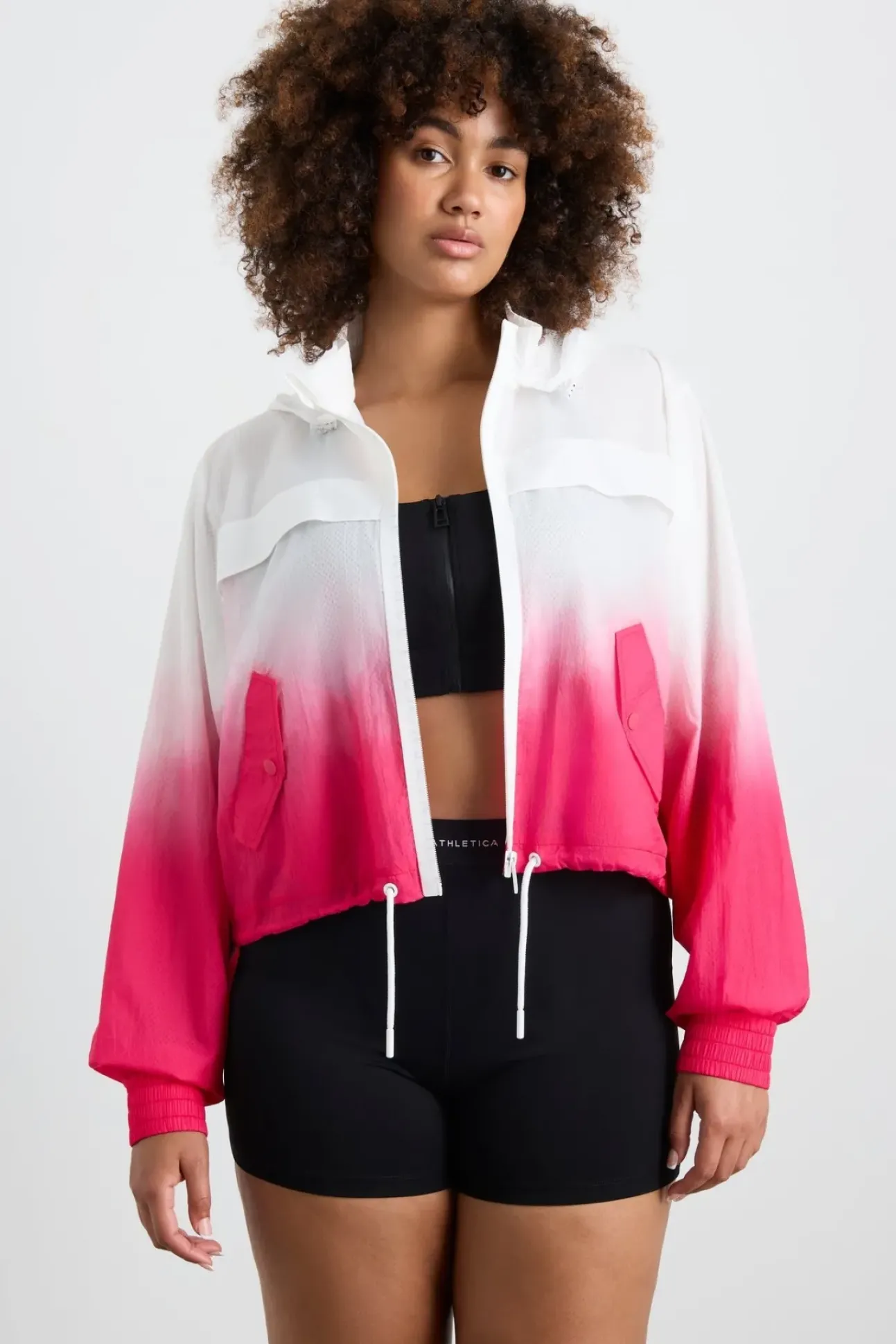 Ombre Hooded Spray Jacket 716