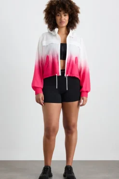 Ombre Hooded Spray Jacket 716