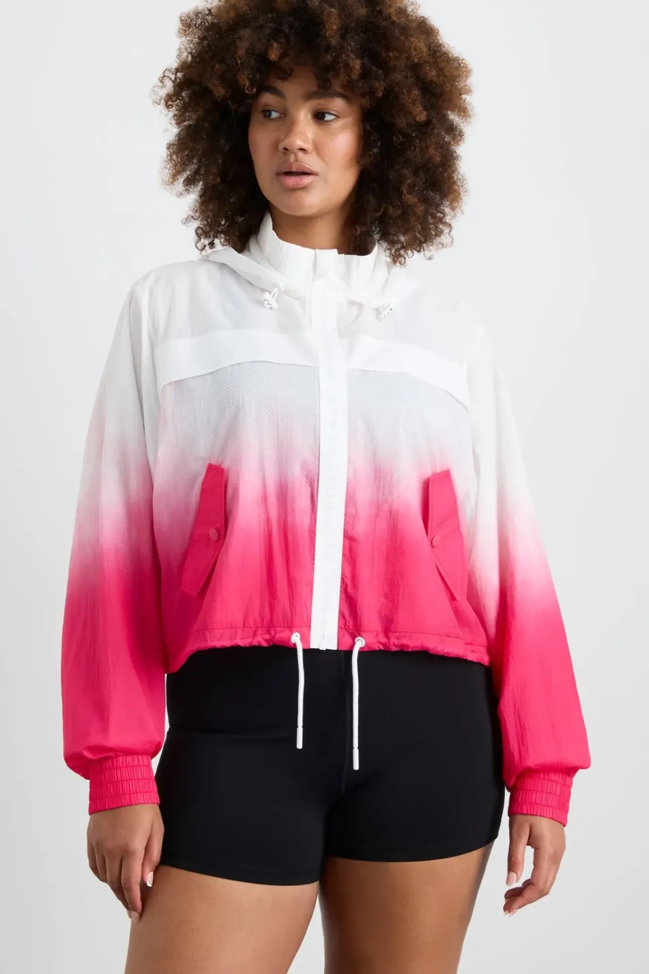 Ombre Hooded Spray Jacket 716