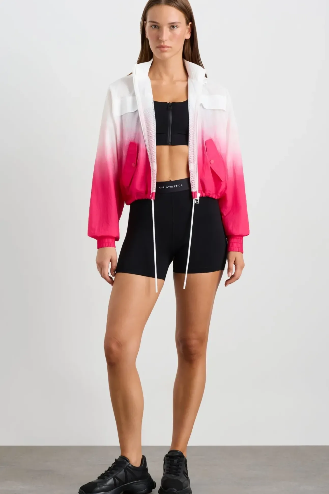 Ombre Hooded Spray Jacket 716