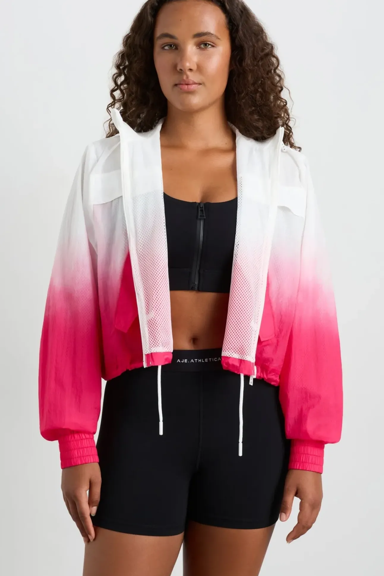 Ombre Hooded Spray Jacket 716