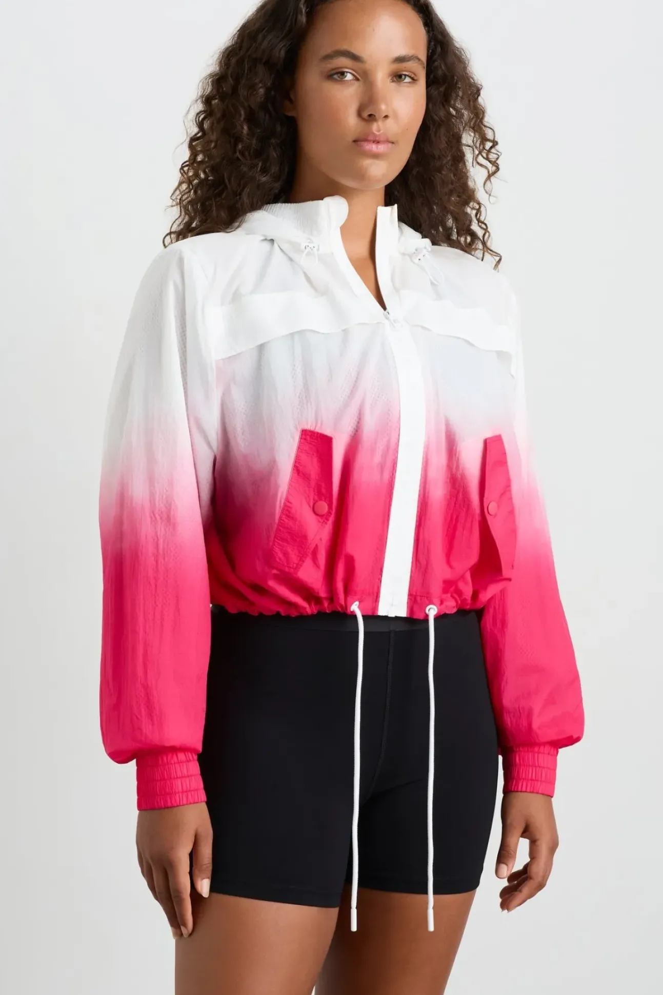 Ombre Hooded Spray Jacket 716