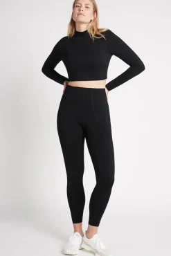 Open Back Long Sleeve Crop Top 315