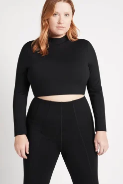 Open Back Long Sleeve Crop Top 315