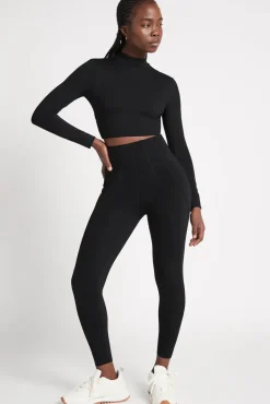 Open Back Long Sleeve Crop Top 315