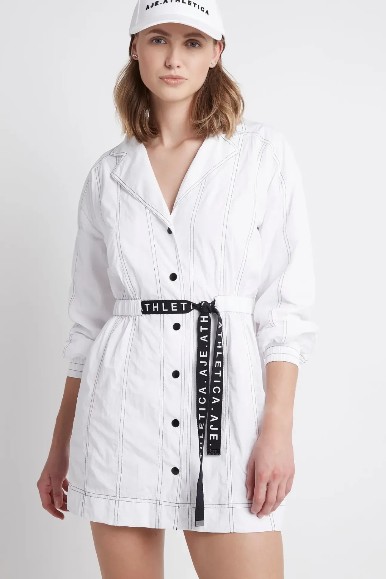 Oversized Belted Mini Dress 803