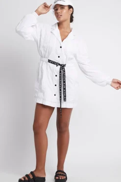 Oversized Belted Mini Dress 803