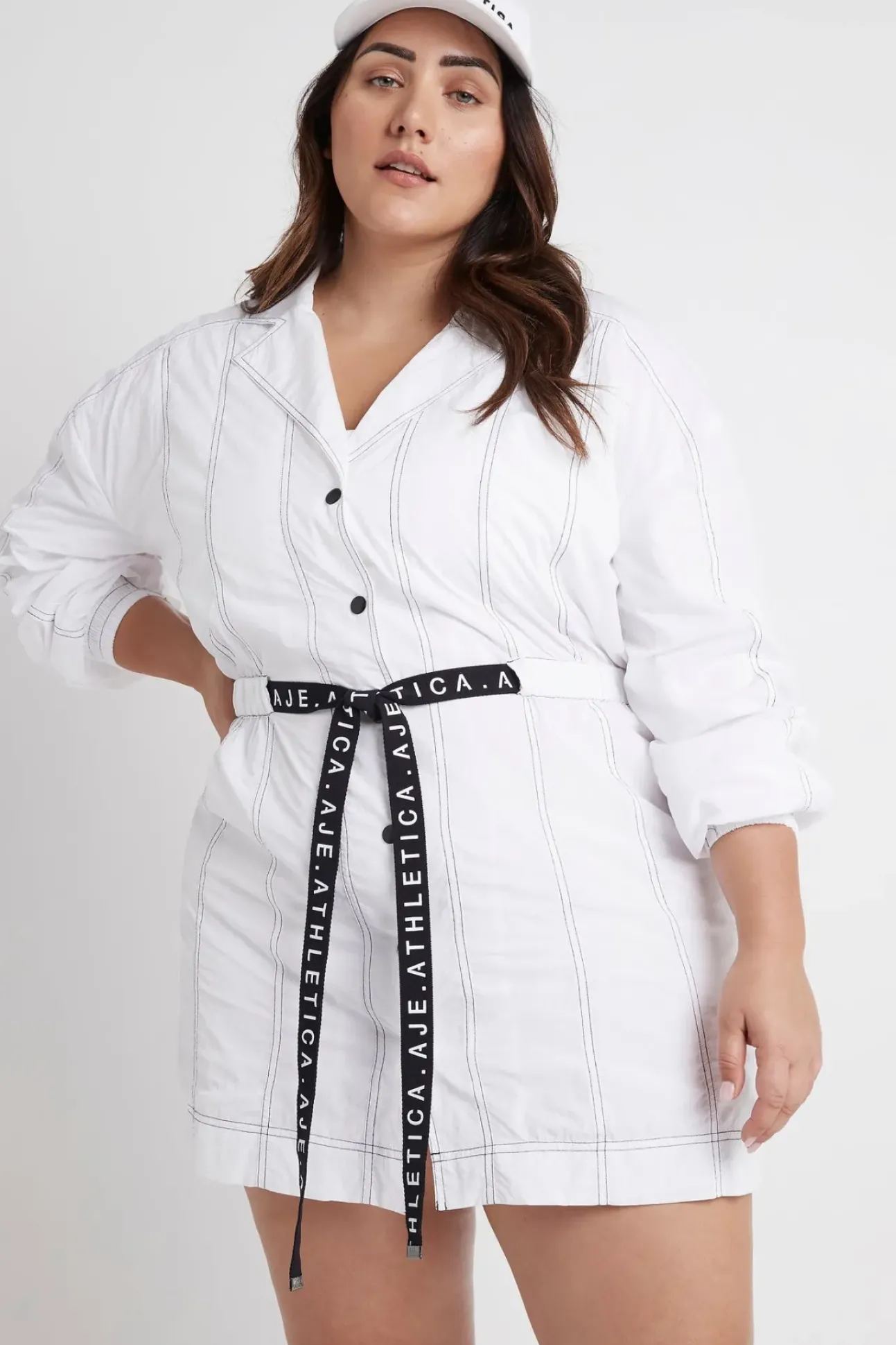 Oversized Belted Mini Dress 803