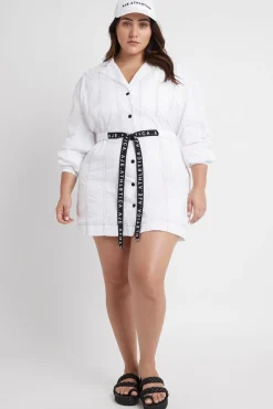 Oversized Belted Mini Dress 803