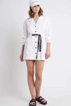 Oversized Belted Mini Dress 803