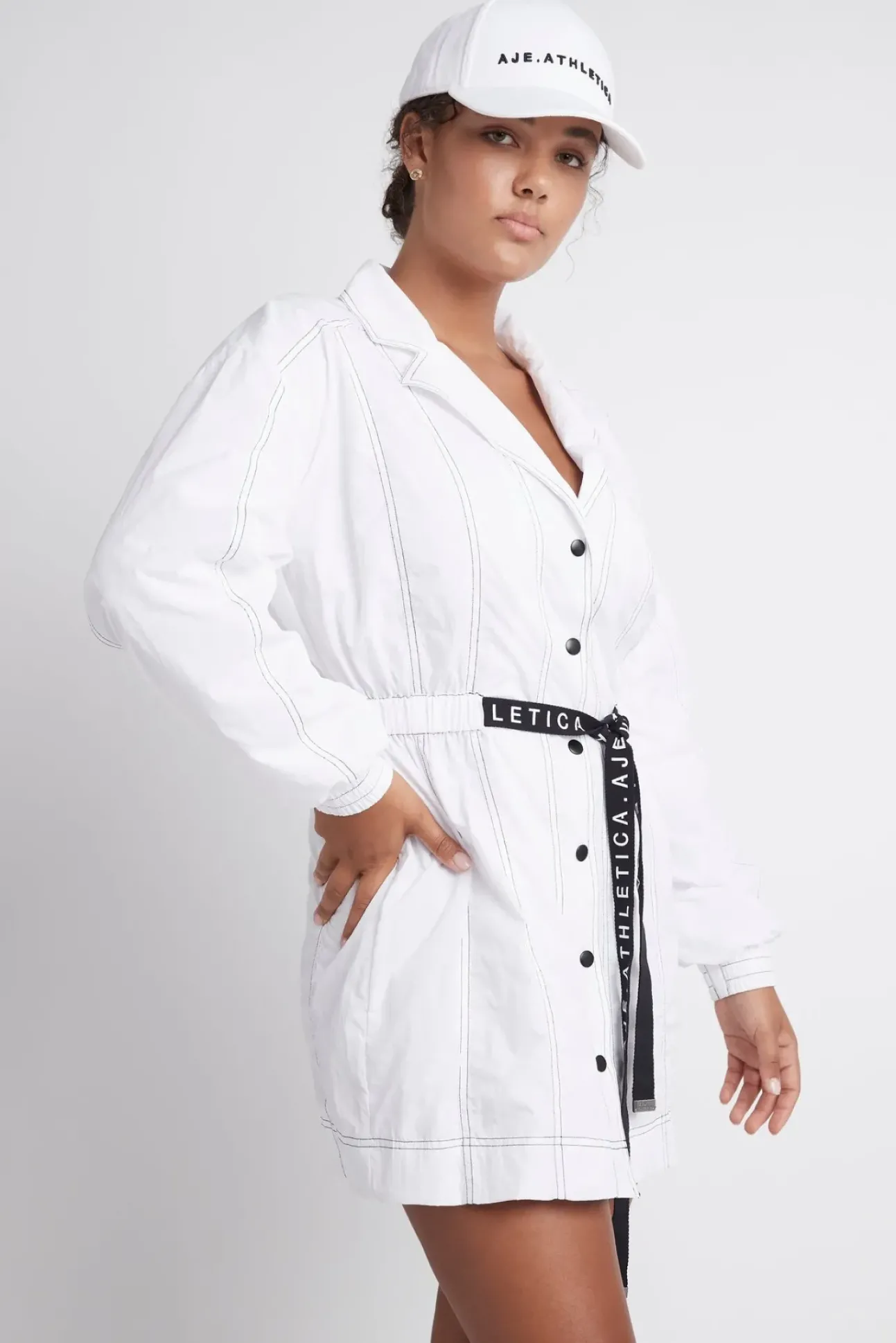 Oversized Belted Mini Dress 803