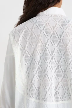 Panel Mesh Shirt 406