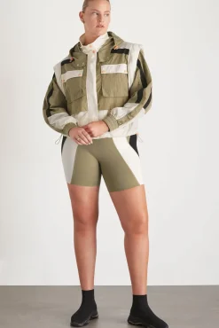 Panelled Bike Short 615