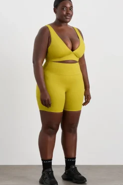 Perforated Hem Mid Length Short 601