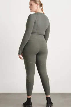 Perforated Long Sleeve Crop Top 340