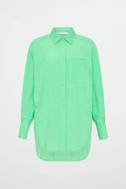 Perforated Longline Shirt 406