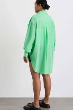 Perforated Longline Shirt 406