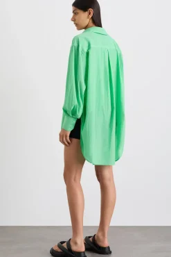 Perforated Longline Shirt 406