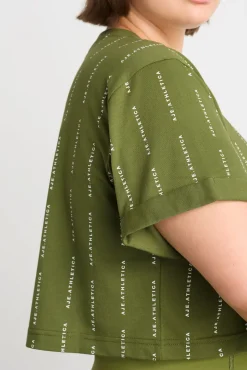 Pinstripe Crop Tee 105