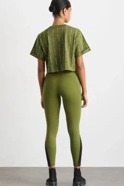 Pinstripe Crop Tee 105