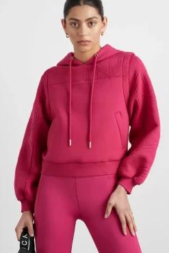 Quilted Logo Scuba Hoodie 418