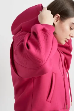 Quilted Logo Scuba Hoodie 418