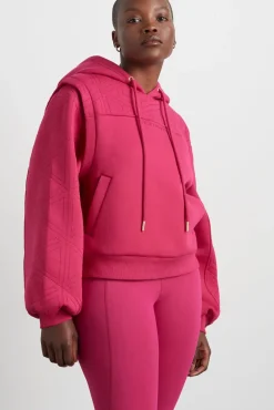 Quilted Logo Scuba Hoodie 418