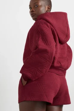 Quilted Scuba Hoodie 729