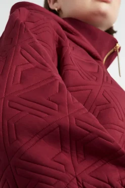 Quilted Scuba Hoodie 729