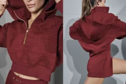Quilted Scuba Hoodie 729