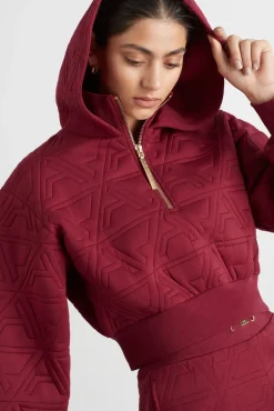 Quilted Scuba Hoodie 729