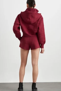 Quilted Scuba Hoodie 729