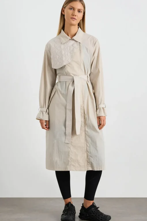 Quilted Storm Flap Trench 703